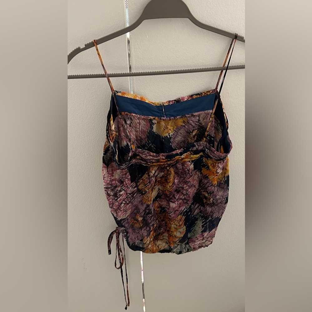 BCBG Silk Multicolor Spaghetti Strap Top - Picture 2 of 5